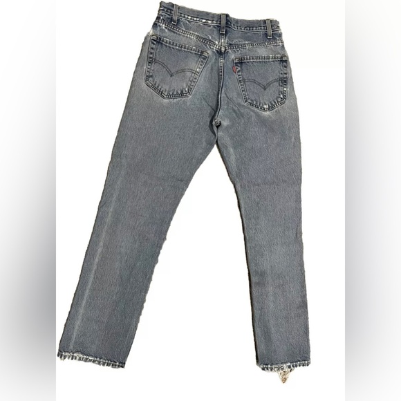 1999 Levi’s 32x32 505 Straight Leg Men’s Jeans Distressed Broken-in Y2K - Picture 3 of 12